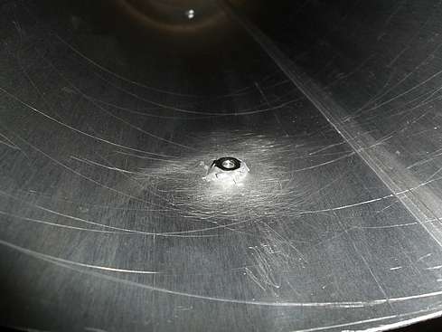 Sanded and buffed drilled holes for Sliding Weight Bar Epoxied in Main Tube - 4 (Click to go to page)