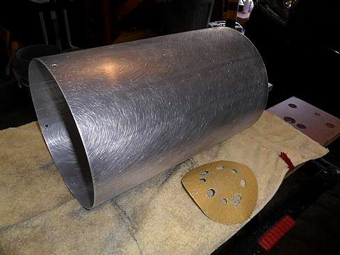 60-grit sanding of Dew Shield - 3 (Click to go to page)