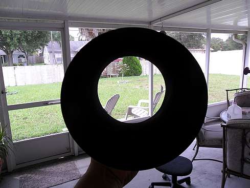 Flat Black applied to Truck Bed Liner substrate - showing light absorption - 5 (Click to go to page)