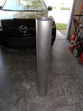 Main Tube sanded and ready for priming and painting - 4 (Click to go to page)