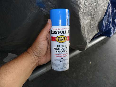 The spray paint I will use on the GJD - Rustoleum Sail Blue (a.k.a., Vega Blue) - 1 (Click to go to page)