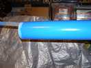 The painted front end of the main tube.