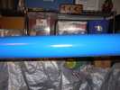 The painted middle section of the main tube.