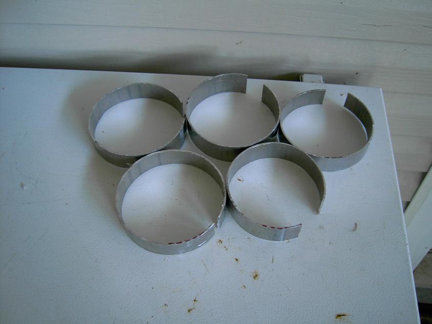 Rings used to mount the Dew Cap to the tube.