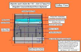 SurpluShed Mounted 127mm f/9.4 Refractor Objective (Xray)