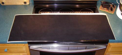 The Mylar backed ProtoStar flock material ready for final trimming.