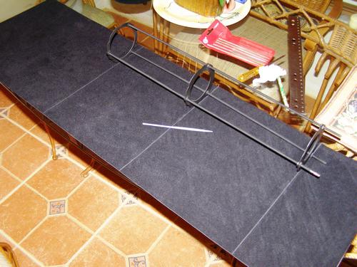 Mylar backed ProtoStar etched to receive the baffle  rack.