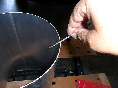 Dew Shield cut to proper size - 9. (Click to go to page)