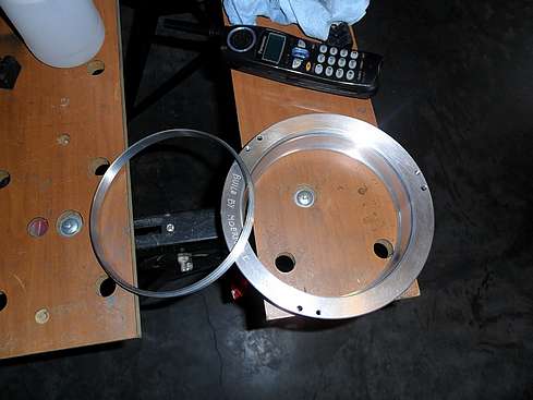 Prepping Front Lens Cell and threaded Retaining Ring for painting - 3 (Click to go to page)