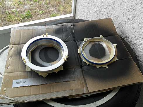 Prepping Front Lens Cell and threaded Retaining Ring for priming - 5 (Click to go to page)