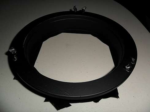 Flocked Front Lens Cell close-up - 4 (Click to go to page)