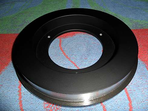Painted Focuser Backplate Support - Close-up of inside surface (Click to go to page)