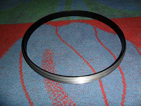 Flocked Front Lens Cell threaded Retaining Ring - Back side (Click to go to page)