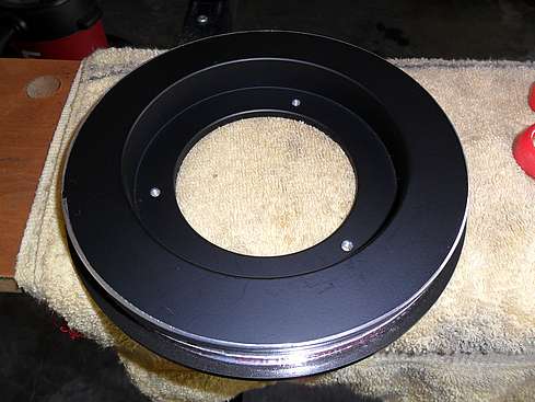 Aluminum Tape filler strips completed on Focuser Backplate - 9 (Click to go to page)