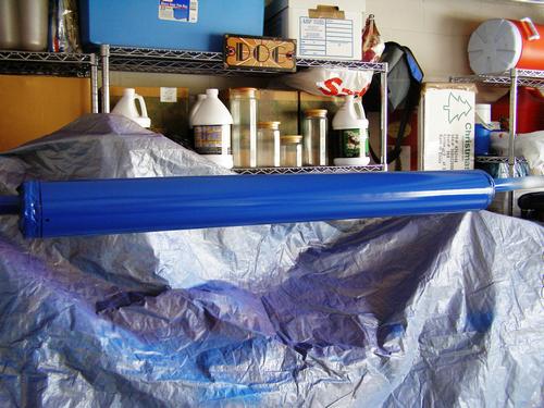 The painted main tube.