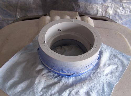 Primed rear objective cell.