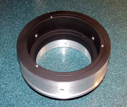 Rear objective cell flock with flat black enamel.