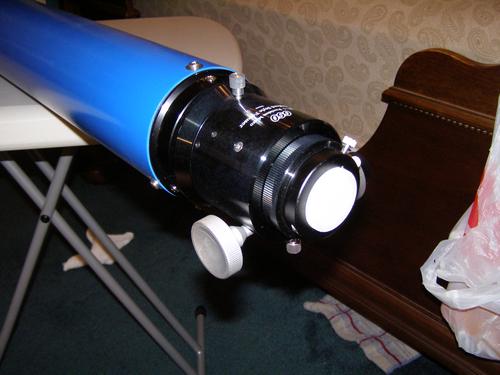Installed Crayford focuser. (Angle View)