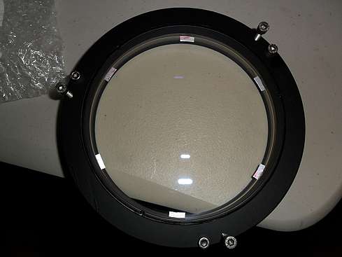 6" inch f/10 Jaegers Objective mounted in Front Lens Cell - Above View - 27 (Click to go to page)