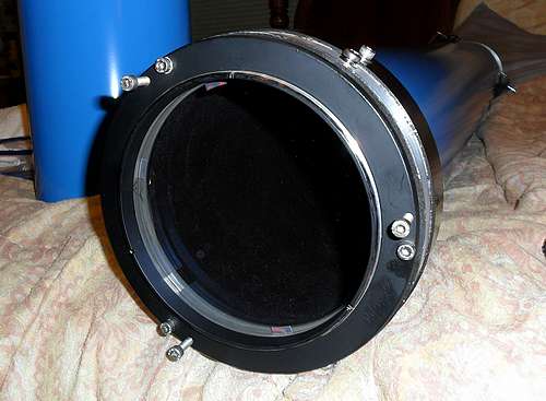 6" inch f/10 Jaegers Objective mounted in Front Lens Cell and mounted onto OTA - Angled View - 28 (Click to go to page)