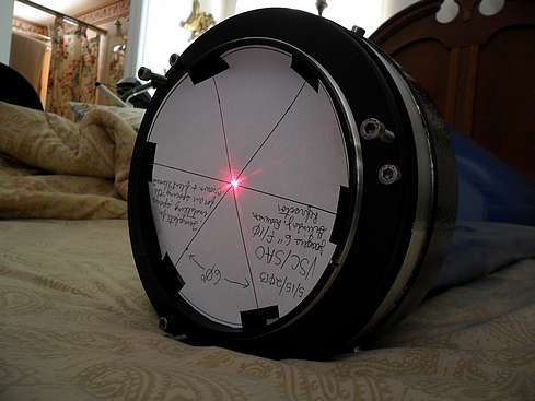 Laser collimation of focuser and objective be attaching Dew Shield - 30 (Click to go to page)