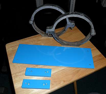 Custom made Losmandy Style D-Mount Dovetail Plate, Cradle Ring Adapters and Cradle Rings - 3 (Click to go to page)
