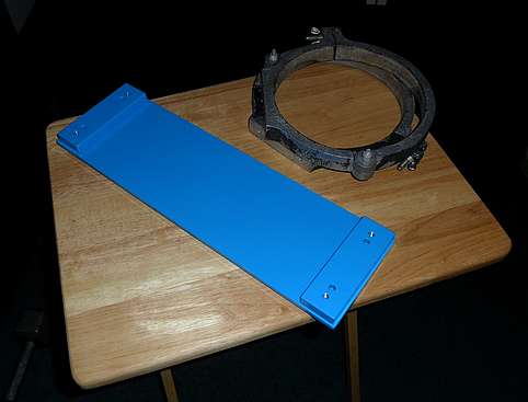 Custom made Losmandy Style D-Mount Dovetail Plate, Cradle Ring Adapters test fit and Cradle Rings - 4 (Click to go to page)