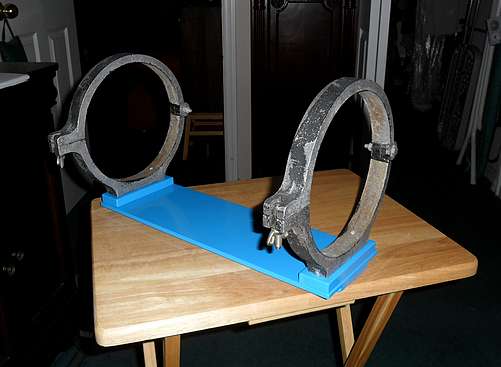 Custom made Losmandy Style D-Mount Dovetail Plate, Cradle Ring Adapters and Cradle Rings test fit - 5 (Click to go to page)