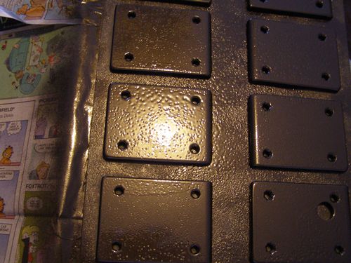 The Cradle Rings after shaping on a bench gringer.