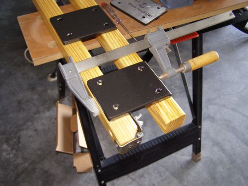 The Cradle Ring sections drilled and slotted.