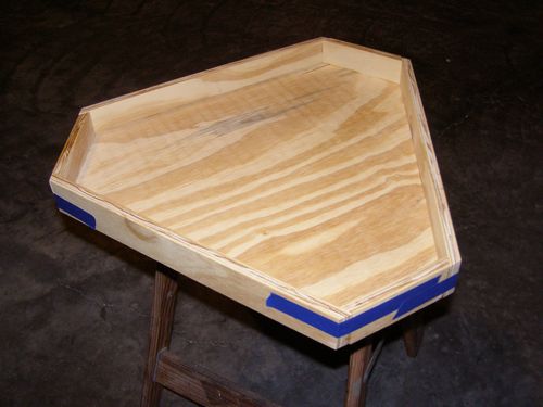 The Cradle Ring Dowel Nuts painted.