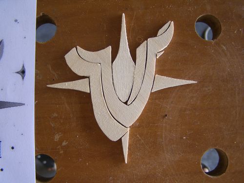 Cradle Ring Templates ready for tracing onto the Teakwood.