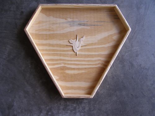 Cradle Ring Templates traced onto the Teakwood.