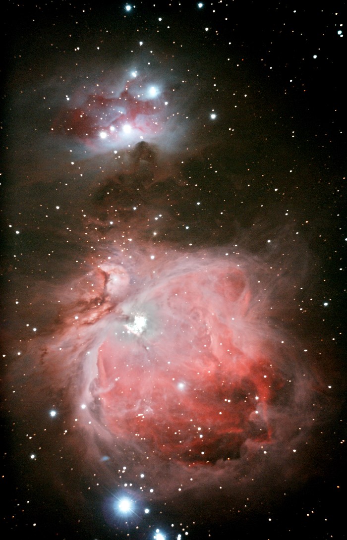 The Orion Nebula (M42-NGC1976 and M43-NGC1977) -- Click to enlarge!