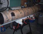 Sonotube-Unsanded Interior Primed and Flocked with Krylon Ultra Flat Black