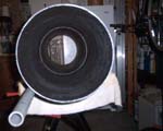 Sonotube-Unsanded Interior Primed and Flocked with Krylon Ultra Flat Black-Back End View