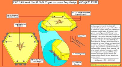 North Star II Field tripod Accessory Tray (Opaque)