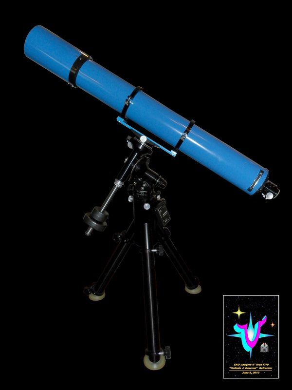 Construction Overview of the VSC/ SAO Jaegers 6" inch f/10  "Gelinda J. Dawson" Refractor. Click to visit this section.